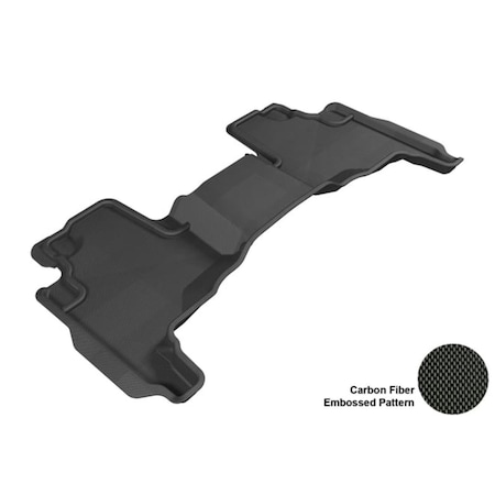 3D Maxpider JEEP COMMANDER 2006-2010 KAGU BLACK R2 Floor Mat L1JP00721509